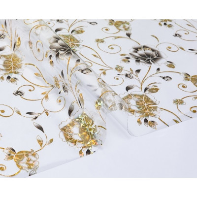 Скатерть жидкое стекло Transparent tablecloth (PVC) 0.8mm 0,8x20 m арт. 8006C