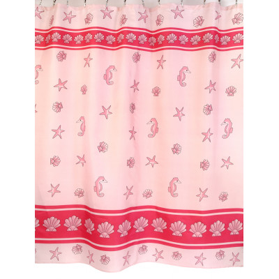 Шторы для ванной комнаты полиэстер "ZALEL" 180*200, 180/180 Артикул 026 Vesna pink