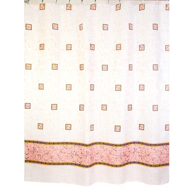 Шторы для ванной комнаты полиэстер "ZALEL" 180*200, 180/180 Артикул 1170 pink