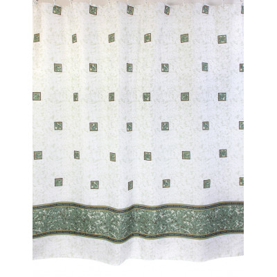 Шторы для ванной комнаты полиэстер "ZALEL" 180*200, 180/180 Артикул 1170 green