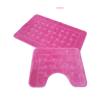 Коврики д/ван.комн." ZALEL" 60*100 2-пр  розовый (PINK)