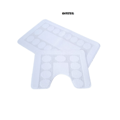 Коврики д/ван.комн." ZALEL" 60*100 2-пр белый (WHITE)
