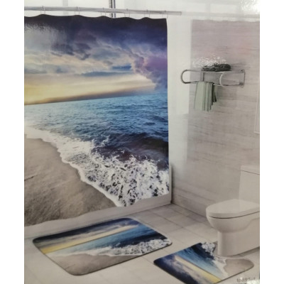 Комплект для ванной комнаты ZALEL фотопринт 3 предмета арт. TP695-1