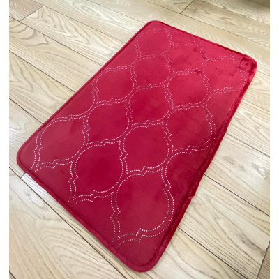Коврик для в/к  “Memory stripes” Exclusive 50*80  Dark Red 