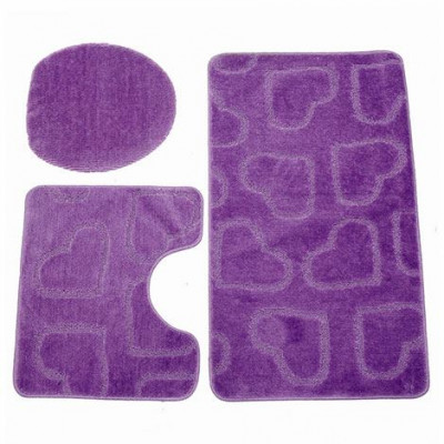 Коврики д/ван.комн." ZALEL" 60*100 3-пр сиреневый (LILAC)