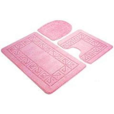 Коврики д/ван.комн." ZALEL" 60*100 3-пр розовый (PINK)