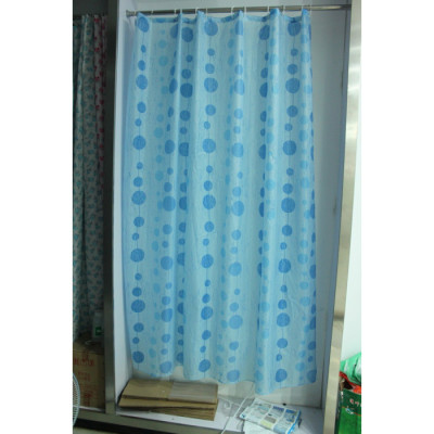 Шторы для в/к 100% полиэстер эконом 180*200 YQL 1310 blue